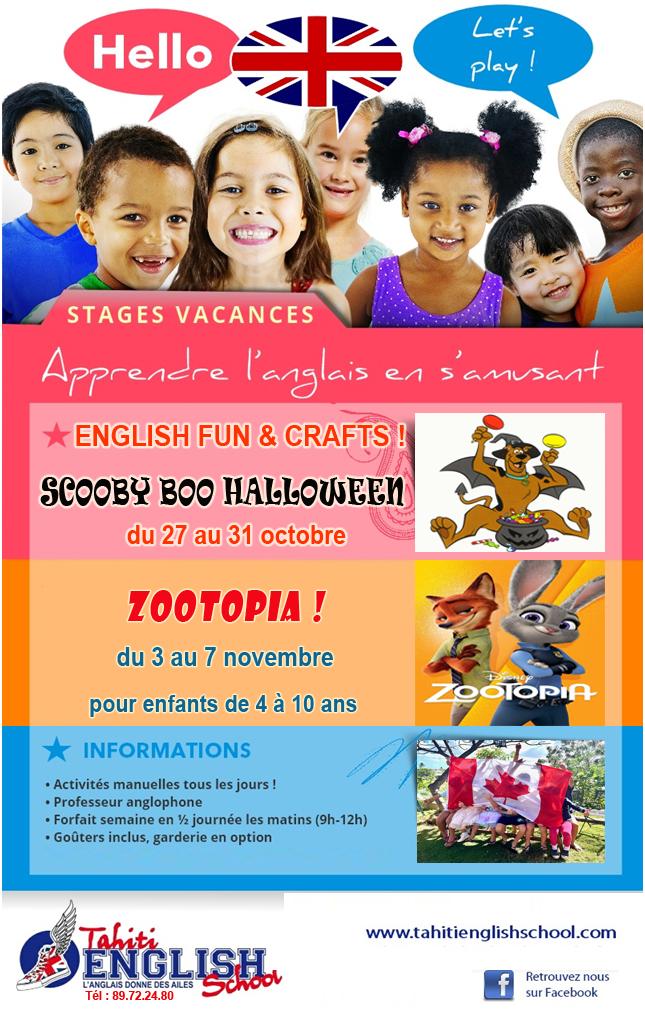 Affiche stage oct nov 2025