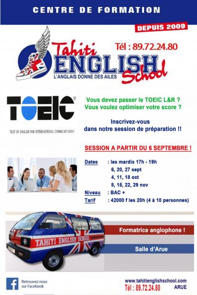 Affiche toeic 2022