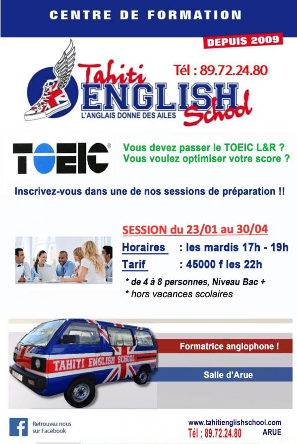 Affiche toeic jan 2024